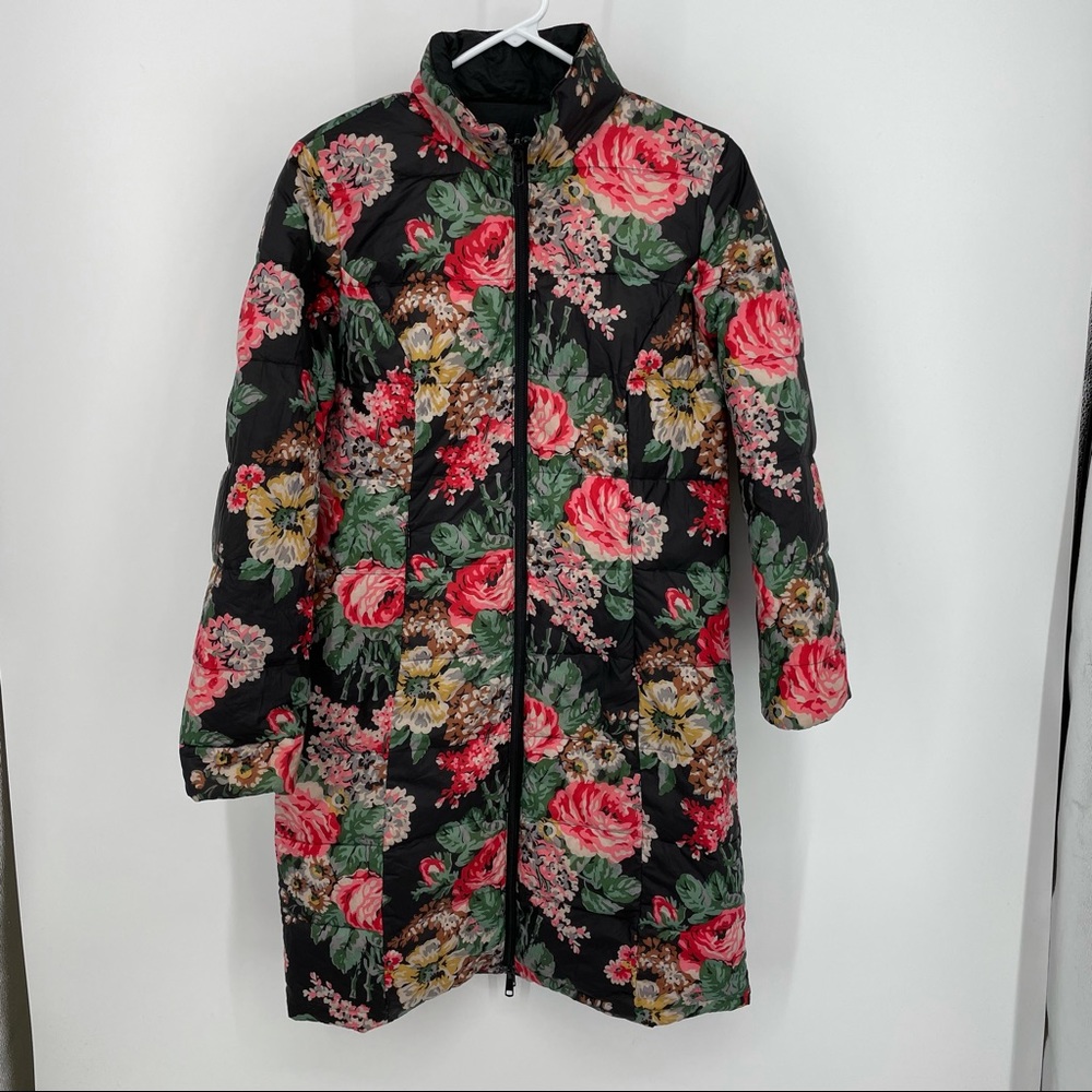 Cath Kidston floral Down reversible parka coat S